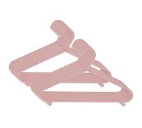 Bieco Kids Clothes Hangers 16 Pack Dusty Rose | Length approx. 30 cm | Baby Hangers | Plastic Children's | Baby Wardrobe Organiser | Clothes