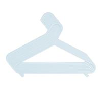 Bieco Kids Clothes Hangers 8 Pack Ice Blue | Approx. 30 cm Long | Baby Hangers | Plastic Clothes for Children | Baby Organiser for Wardrobe |