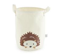 Bieco Laundry Basket Baby Hedgehog Large Storage Basket Children Cotton and Water-Repellent Storage Nursery Laundry Basket Children's Room Girls Toy Basket