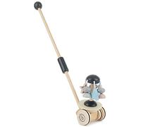 Bieco Push Along & Pull Along Baby Walking Toys - Wooden Duck & Gritter