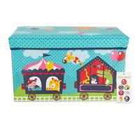 BIECO Storage Box with Lid Kids Circus | Toy Storage | Toy Box with Lid Children's Kids Bench Space Children's Bench Seat