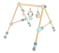 BIECO Wooden Baby Play Gym Adjustable Height | Baby Activity Gym | Play Bar Wooden Frame | Activity Centre | Playpen | Arch | Stand