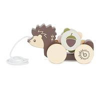 Bieco Wooden Pull Along Hedgehog | Pull Along Toy 1 Year + | Cute Wooden Toy | Baby Hedgehog | Toys 1 Year + | with Gear