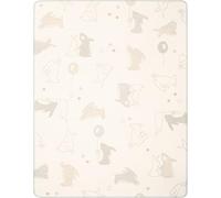 biederlack Baby Blanket Little Rabbits Cotton Blend Cream Size 75 x 100 cm