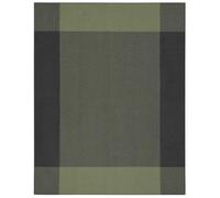 biederlack Plaid with Decorative Stitch Frame Green Size 150 x 200 cm