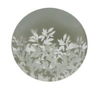 Biedermann & Sons Gray Leaf Glass Decor Plate, 4-Inch
