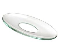 Biedermann & Sons Plain Glass Candle Wax Bobeches, Clear, 2.75 Inch - Set of 2