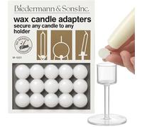 Biedermann & Sons Reusable Secure-Hold Wax Dots Candle Adapter - Universal Fit for All Candle Types, No Residue (Set of 30)