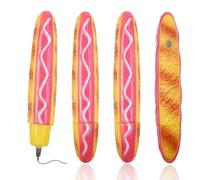 BieFuSin 4PCS Novelty Ballpoint Pen Funny Writing Pen, 0.5mm Black Ink Pens Creative Fast Food Shaped Pens for Kids Boys Girls, Home School Office Decor Gift Supplies (Hot dog)