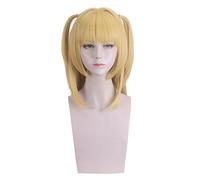BIEGMAI Death Note Misa Amane Costume Gothic Black Dress Outfits Anime Misa Cosplay Dress Full Set for Women Girls Halloween Party Dress Up (Misa Amane Wig, average size)