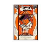 biegzc A Clockwork Orange (1971) Movie Film Poster Canvas Poster Bedroom Decor Landscape Office Room Decor Gift 12x18inch(30x45cm)