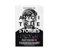 biegzc Avicii True Stories Film Poster Canvas Poster Wall Art Decor Print Picture Paintings for Living Room Bedroom Decoration 16x24inch(40x60cm)