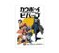 biegzc COWBOY BEBOP Anime Canvas Poster Wall Art Decor Print Picture Paintings for Living Room Bedroom Decoration 20x30inch(50x75cm)