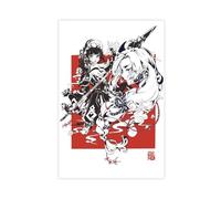 biegzc Genshin Impact Shenhe Yunjin - Damsel of Devastation Poster Print Canvas Poster Bedroom Decor Landscape Office Room Decor Gift 08x12inch(20x30cm)