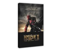 biegzc Hellboy 2 The Golden Army Movie Poster Canvas Poster Wall Art Decor Print Picture Paintings for Living Room Bedroom Decoration 12x18inch(30x45cm)