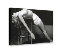 biegzc Marilyn Monroe, Ca. 1940's - RARE - Black & WhiteMarilyn Monroe, Ca. 1940's - RARE - Black & White Canvas Poster Bedroom Decor Landscape Office Room Decor Gift 08x12inch(20x30cm)