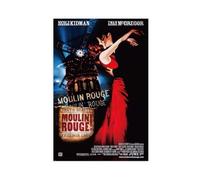 biegzc Moulin Rouge! (2001) Film Poster Canvas Poster Wall Art Decor Print Picture Paintings for Living Room Bedroom Decoration 20x30inch(50x75cm)