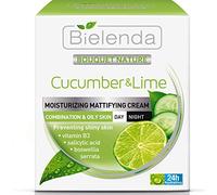 Bielenda Bouquet Nature Cucumber and Lime Day / Night Mattifying Face Cream for Combination and Oily Skin