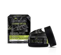 Bielenda Carbo Detox - Perfectly Matte And Moisturized Smooth Radiant Skin - Pores Are Tightened Imperfections Reduced - Carbo Detox Moisturizing And Mattifying Carbon Face Cream For Day/Night - 50 ml