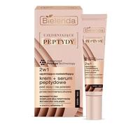 Bielenda Firming Peptides 2in1 Firming And Brightening Anti-wrinkle Cream + Peptide Serum Under Eyes And Eyelids 15 ml