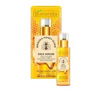 Bielenda Manuka Honey Nourishing and Hydrating Face Serum, Enriched with Manuka Honey, Vitamin C and B, for Dry and Sensitive Skin, Day/Night, 30 ml