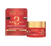 Bielenda SUPER TRIO Retinol Vit C Collagen Firming Anti-Wrinkle Cream 50+