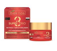 Bielenda Super Trio Retinol Vit C Collagen Repairing Anti-Wrinkle Cream 60+,50ml