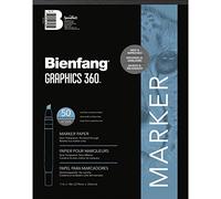 Bienfang Graphics 360 Marker Paper Pad, Non-Bleeding, Semi-Transparent, Artist Drawing Sketchbook, for Layouts 11x14 Inch, 50 Sheets