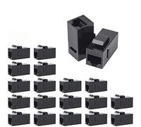 Bienque RJ45 Keystone Jack & Coupler Female to Female (20Pack, Cat6/Cat5/Cat5e Ethernet Extender)