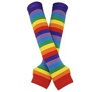 Bienvenu Winter Arm Hand Warmer Knitted Long Fingerless Gloves Mitten,Rainbow
