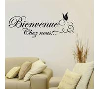 Bienvenue Wall Decal Spanish Wall Sticker Home Decor Quotes Removable DIY Wallpaper Art Home Decor Removable DIY 71X28CM