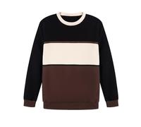 Bienzoe Boys Knit Crewneck Sweatshirt: Kids Long Sleeve Casual Pullover - Comfort for Family Home Fall School Black Size 10