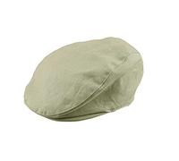 Bienzoe Boys Newsboy Baker Hat: Kids Cotton Linen Golf Outfit Cap Beige 6/8