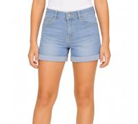 Bienzoe Girls Denim Shorts for Casual: Kid Stretch Low Waist Cotton Jean Bermuda Denim Blue Size 8