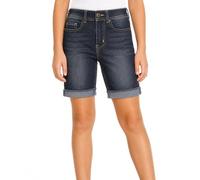 Bienzoe Girls Stretch Jean Shorts: Kids Casual Summer Bermuda Denim Blue 14
