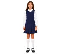 Bienzoe Sleeveless Classic Girls Dress: School Uniform Pleated | For busy families, from classroom to after-school activities, easier care, more confident everyday wear, Aged 3-13 years old