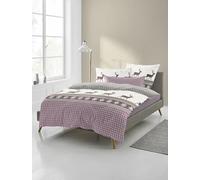 Bierbaum 4036 Fine Flannelette Bed Linen, Designed in Germany, Berry 60, 155 x 220 + 80 x 80 cm, Comfort Size