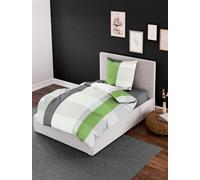 Bierbaum 4643_06 Maco Satin Bed Sheets Design 135 x 200 cm Silver