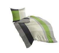 Bierbaum 4643 06 Maco Satin Bed Sheets Design 155 x 220 cm and 80 x 80 cm Silver 06
