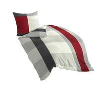 Bierbaum 4643_14 Maco Satin Bedding Design 135 x 200 cm and 80 x80 cm Grey