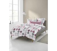 Bierbaum Bed Linen 4153, Flannelette, Designed in Germany, Fraise 60, 135 x 200 + 80 x 80 cm