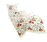 Bierbaum Maco Satin bed linen 6477 colourful 01, mako satin, multicoloured, 135 cm x 200 cm