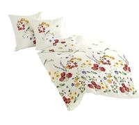 Bierbaum Maco Satin bed linen 6477 colourful 01, mako satin, multicoloured, 200 cm x 200 cm