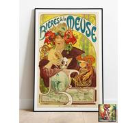 Bieres De La Meuse Advertisement Poster Similiar To A1-36"x24" :: Bring Your Walls To Life !