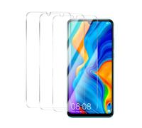 BIESHKJ Pack of 3 screen protectors for Huawei P30 Lite, tempered glass screen protector, HD tempered glass film, 9H hardness, scratch-resistant, bubble-free, screen protector film