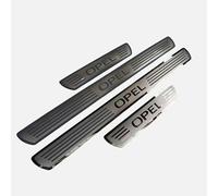 BIESL 4 Pcs Car Door Sill Protector for Opel Karl C16 I 2015-2019, Car Threshold Scuff Plate Stainless Steel Material Threshold Non Slip Self Adhesive