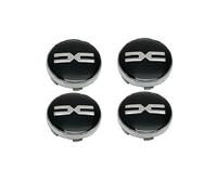 BIESL 4pcs Car Hub Caps for Dacia Duster Extreme Spring, Auto Wheel Center Cover Are Made Of ABS Construction Wear Resistance Durable Snap-On Rim Center Caps,56mm-Silver