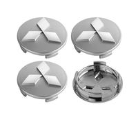 BIESL 4pcs Car Hub Caps for Mitsubishi Eclipse Cross 2018-2025, Auto Wheel Center Cover Are Made Of ABS Construction Wear Resistance Durable Snap-On Rim Center Caps,58mm-Silver