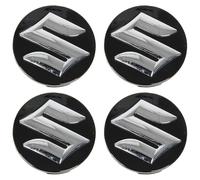 BIESL 4pcs Car Hub Caps for Suzuki Swift IV Year of Manufacture 2010 2011-2017, Auto Wheel Center Cover Are Made Of ABS Construction Wear Resistance Durable Snap-On Rim Center Caps,Black-58mm