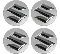 BIESL 4pcs Car Hub Caps for Suzuki Sx4 S-Cross 2014-2023, Auto Wheel Center Cover Are Made Of ABS Construction Wear Resistance Durable Snap-On Rim Center Caps,Silver-54mm